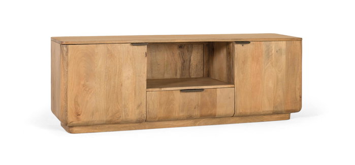 GINER Y COLOMER Meuble TV en bois de manguier naturel
